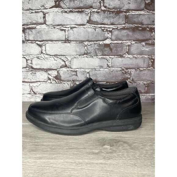 NUNN BUSH Black Leather Slip On Work Loafers Comfort GEL Shoes Men’s 11W US/44EU main image 12